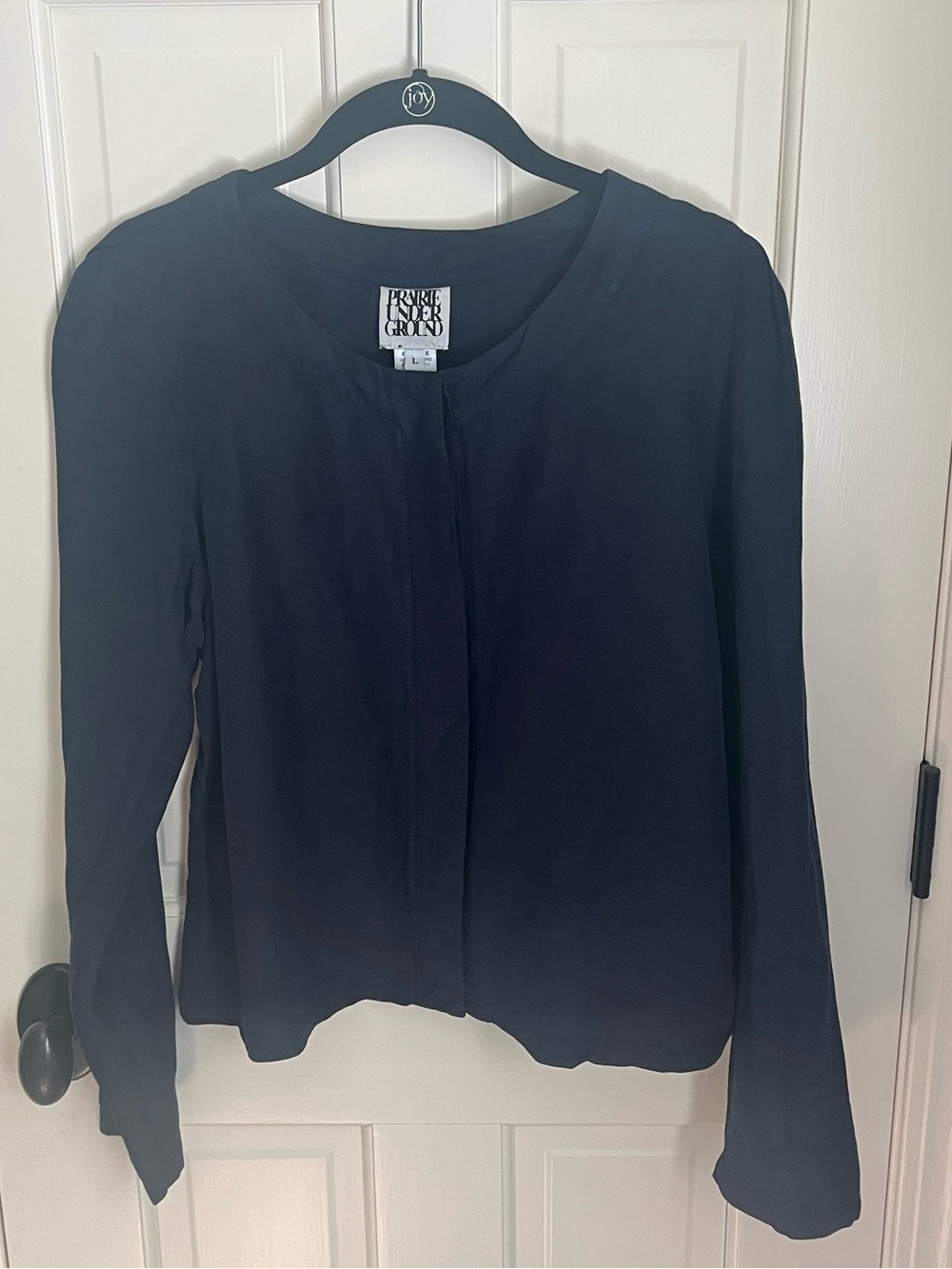 Prairie Underground dark blue Prim blouse, Size L